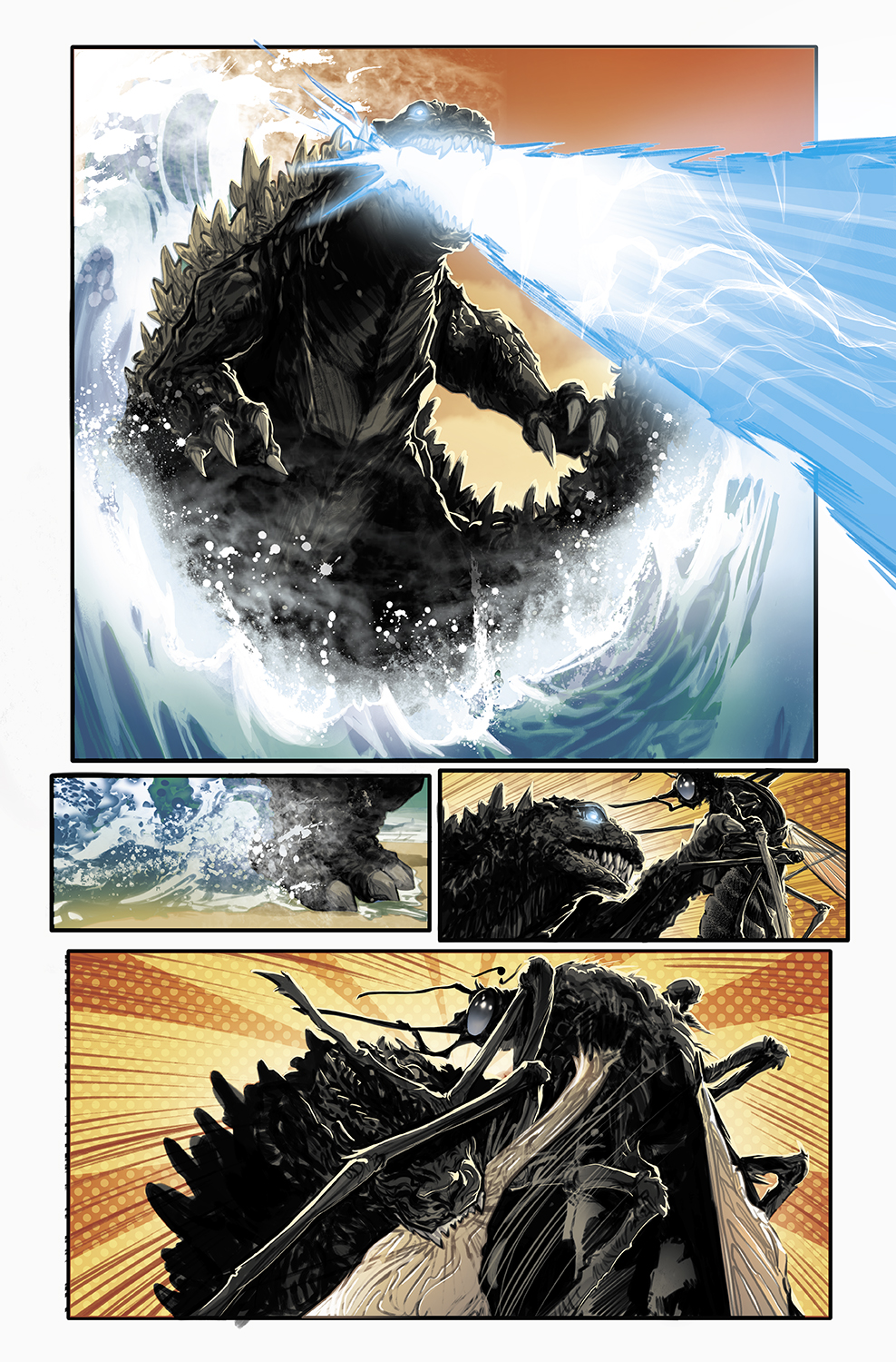 Godzilla 70th Anniversary by Joele Jones and my colors